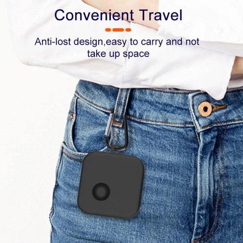 Miniatura 6 de DAYJOY - Juego de 2 fundas protectoras de silicona de goma suave compatible con auriculares TWS, funda protectora con llavero para nada de oreja (1)