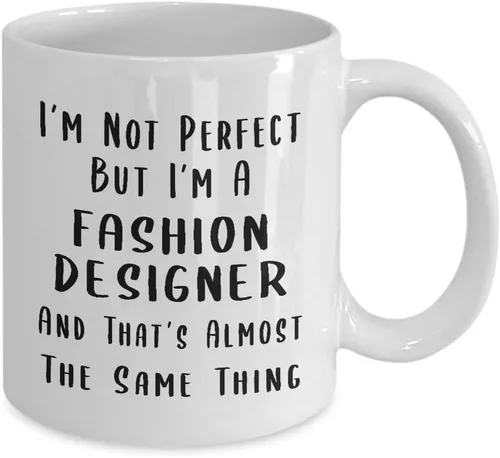 Miniatura 2 de Gifts for Fashion Designer Coffee Mug Tea Cup - Textile Artist Designing Clothing Stylist Industry Funny Cute Gag Appreciation Idea - Im Not Perfect