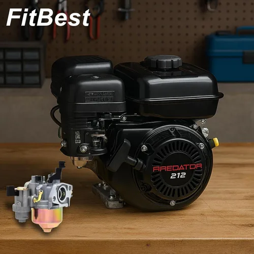 Miniatura 2 de FitBest, carburador con juntas para Harbor Freight Predator 6,5 HP 212 CC, motor Go Kart OHV