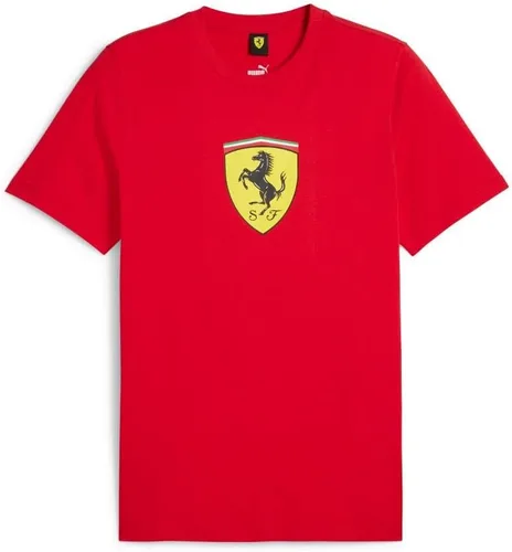 Miniatura 9 de PUMA Mens Scuderia Ferrari Race Tonal Shield Crew Neck Short Sleeve Casual Tops Casual