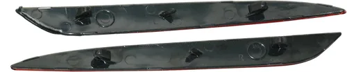 Miniatura 5 de 1 par de reflectores de parachoques trasero, luces rojas, parachoques trasero, reflectores rojos de repuesto para lente de marcador 1077406-00-F