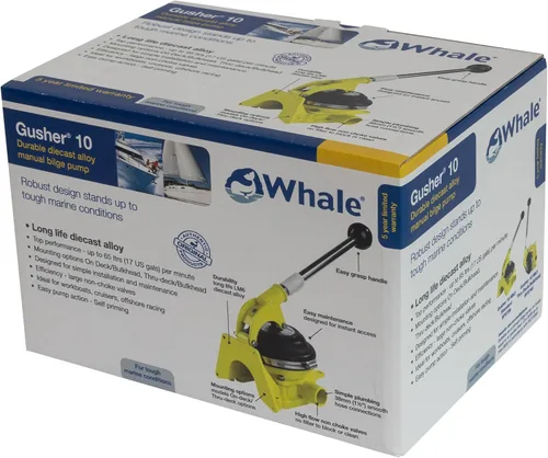 Miniatura 6 de Whale Gusher 10 Mk3 Bomba de sentina manual - hasta 17 GPM caudal - para barcos de más de 40 pies