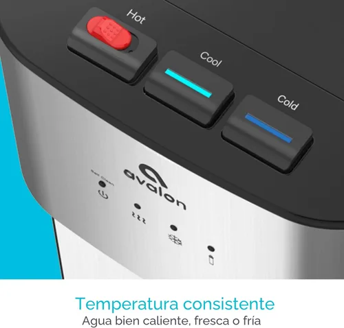 Miniatura 6 de Avalon dispensador de agua refrigerada, agua sin botella, de limpiado automático y grado comercial. 3 configuraciones de temperatura. Agua caliente