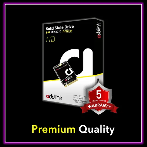 Miniatura 7 de Addlink S91 1TB 2230 NVMe PCIe Gen4x4 2230 3D NAND SSD de alto rendimiento, velocidad de lectura de hasta 4900 MB/s compatible con Steam Deck, ROG