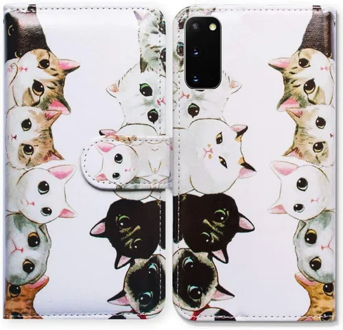 Miniatura 33 de Bcov Funda para Galaxy S20 5G, diseño de pájaro negro y verde con tapa para Samsung Galaxy S20 5G