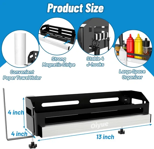 Miniatura 2 de Organizador de Plancha para Planchas Blackstone de 17"/22"/28"/36"/Carrito de Preparación, Accesorios de Plancha Blackstone que Ahorran Espacio