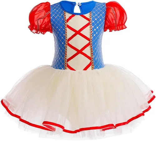 Miniatura 19 de MYRISAM - Maillots de princesa para niñas, tutú de ballet, vestido de bailarina con falda, para cumpleaños, fiesta elegante, disfraces de Halloween