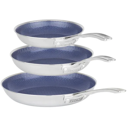 Miniatura 8 de Viking Hybrid Plus - Sartén antiadherente de cerámica de 3 capas, fabricada sin PFAS, utensilios de cocina de inducción de 10 pulgadas, seguro