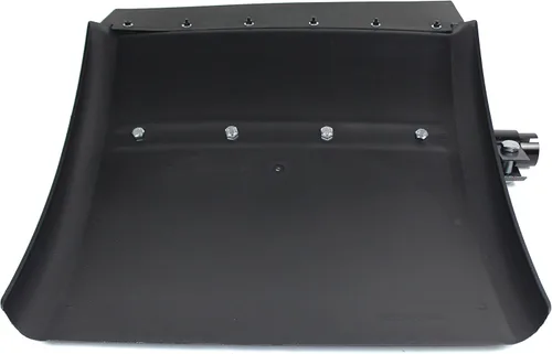 Miniatura 3 de Par de guardabarros negros de polietileno de cuarto para semirremolque, 24" x 24" Freightliner Kenworth Peterbilt con herrajes, kit de aletas