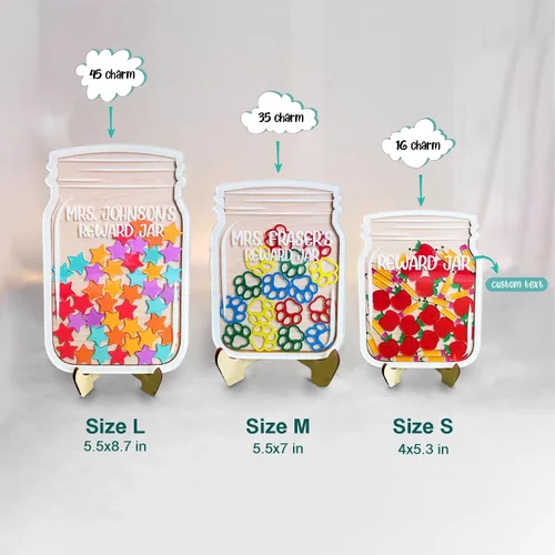 Miniatura 5 de Tarro de recompensa magnético personalizado para niños, sistema de recompensa de tarro de estrella, tarros de incentivo de comportamiento positivo
