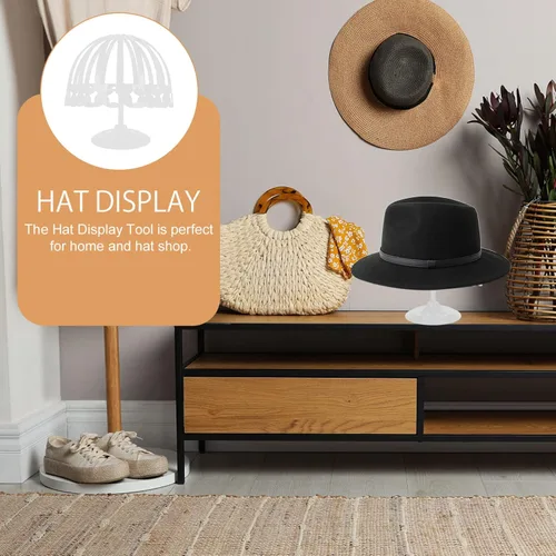 Miniatura 5 de Cabilock Soporte de exhibición de sombrero de 2 piezas para tienda casera