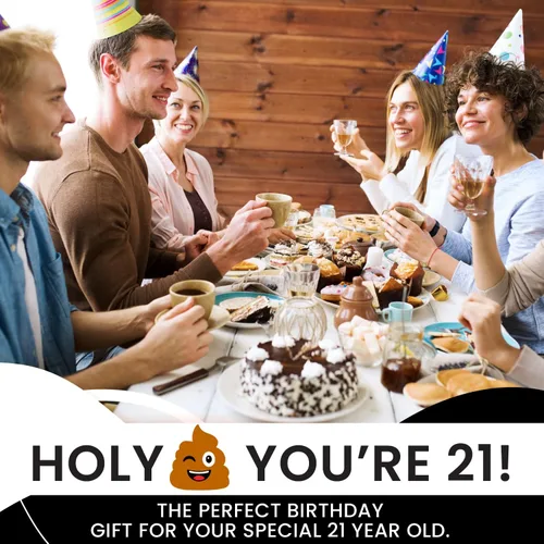 Miniatura 4 de Papel higiénico para decoración de cumpleaños número 21 para hombres y mujeres, diseño divertido, gran regalo divertido de broma, ecológico, ultra