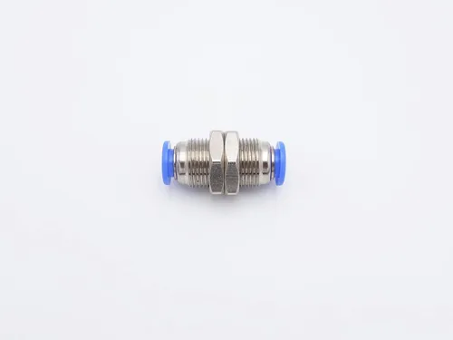 Miniatura 2 de Empuje para conectar, tubo de 1/4 "OD, conector bidireccional de unión de mamparo de aire neumático de agua (paquete de 4)