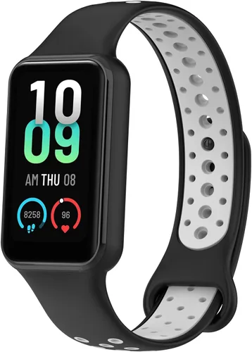 Miniatura 10 de E ECSEM Compatible con Amazfit Band 7 bandas de silicona de dos tonos transpirable de repuesto deportiva pulsera para Amazfit Band 7 Smart Watch