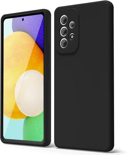 Miniatura 257 de oakxco Funda para teléfono Samsung Galaxy A12 con agarre de silicona líquida, linda delgada fina suave cubierta de gel de goma TPU lisa para mujeres