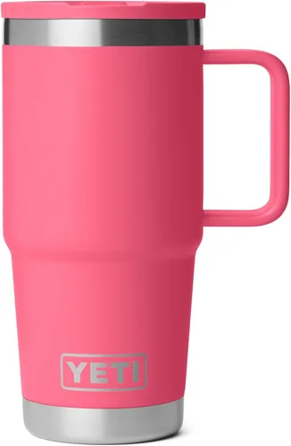 Miniatura 13 de YETI Rambler - Taza de viaje de 20 onzas con tapa abatible con popote, acero inoxidable, aislada al vacío, a prueba de fugas, apta para portavasos