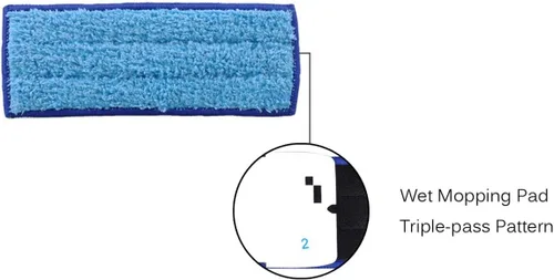 Miniatura 3 de KEEPOW Braava Jet 240 Almohadillas para trapeador compatibles con irobot Braava Jet 240 241 245 Robot Mop, paquete de 3 almohadillas húmedas