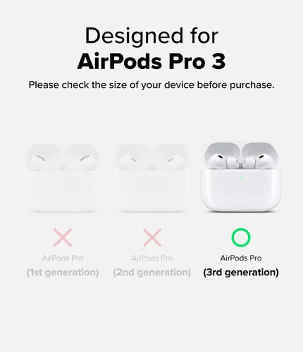 Miniatura 2 de Ringke Funda Air para AirPods Pro 3 [0.05 pulgadas de grosor] sin funda, ligera, delgada, linda funda con mosquetón para mujeres, hombres