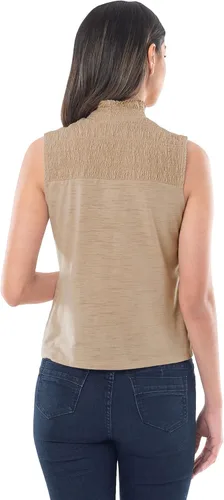 Miniatura 2 de Lee Camiseta sin mangas fruncida de cuello alto para mujer