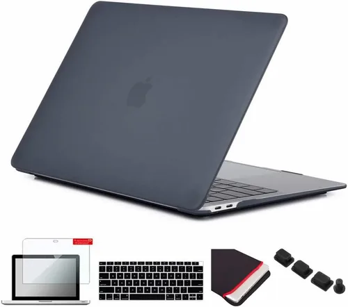 Miniatura 29 de Pack 5 en 1 de carcasa para MacBook Air, de Se7enline, de plástico duro, tacto suave, con protector de teclado de silicón, protector de pantalla