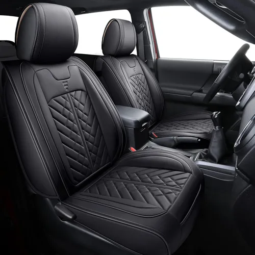 Miniatura 20 de Tomatoman Tacoma - Fundas de asiento delantero compatibles con Toyota Tacoma 2005-2022 2023 2024 2025 2026 Camiones Access Crew Extended Double Cab