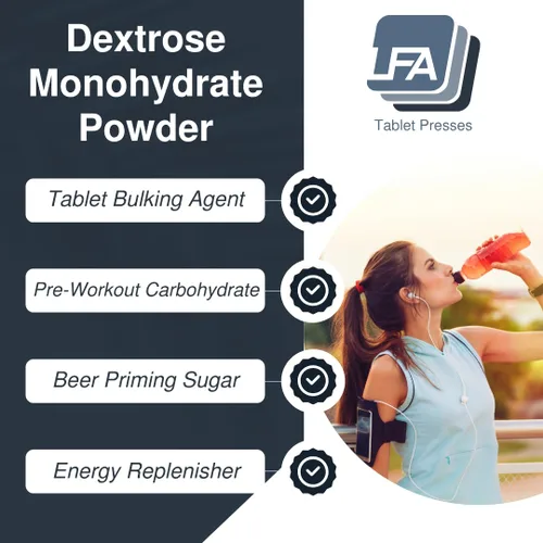 Miniatura 3 de Polvo de monohidrato de dextrosa – 11.0 lbs (11 libras) – Edulcorante de grado alimenticio – Ingrediente del suplemento después del entrenamiento
