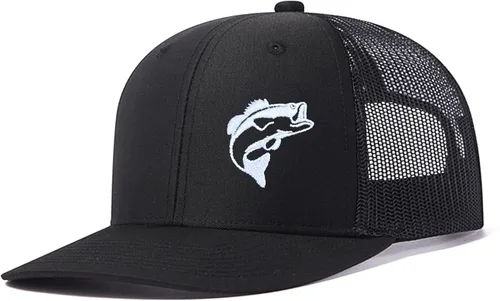 Miniatura 14 de Sombreros de pez lubino para hombres y mujeres, regalos de pesca con mosca, gorra de béisbol para papá