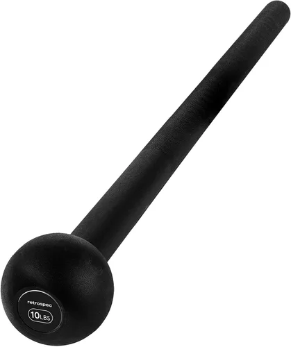Miniatura 9 de Retrospec Revolve Steel Macebell para entrenamiento de fuerza, rehabilitación, estiramiento, acondicionamiento y entrenamiento rotacional - Opciones
