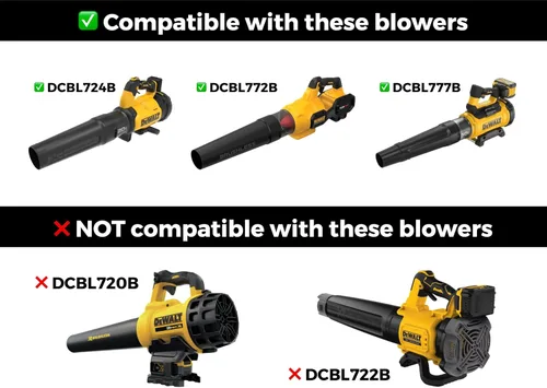 Miniatura 6 de Boquilla de secado de coche Stubby para sopladores de hojas DEWALT - 60V MAX (DCBL772B & DCBL777B)