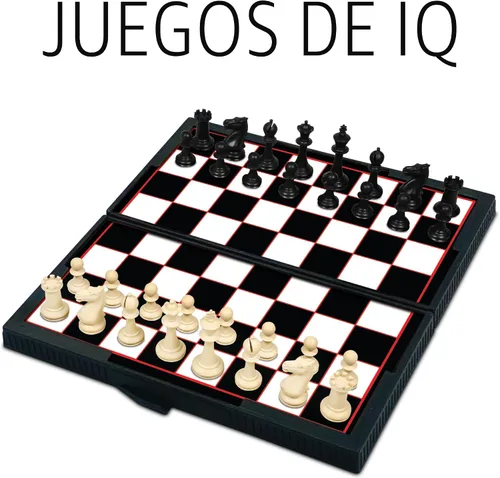 Miniatura 4 de Gamie juego de tablero magnético incluye 12 juegos de diversión retro – 5 pulgadas diseño compacto – en caja individual– enseña estrategia y enfoque
