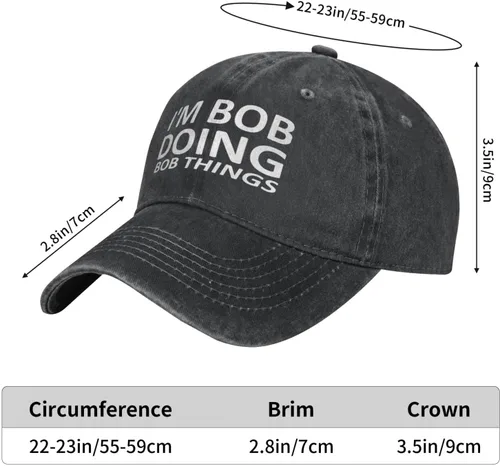 Miniatura 4 de Im Bob Doing Bob Things - Gorra de béisbol para mujer, gorra de moda
