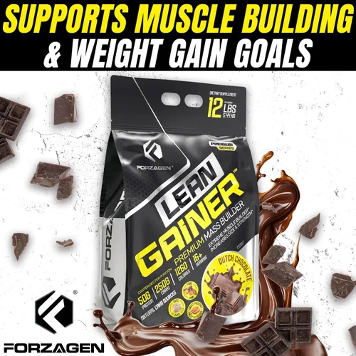 Miniatura 5 de Forzagen Lean Gainer Construyedor de Masa Premium Polvo de Proteína Ganador de Masa para Hombres y Mujeres Proteína de Alta Caloría, Ganancia