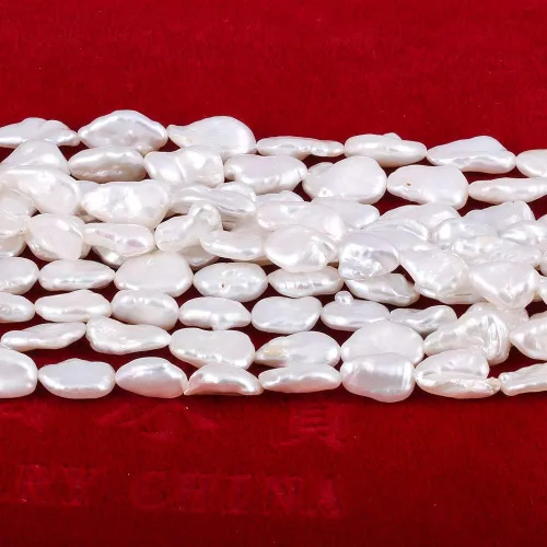Miniatura 2 de Perlas Barrocas Naturales Irregulares Cultivadas en Agua Dulce Perla Suelta para Elaboración de Collares, Pendientes, Joyería para Mujeres DIY 36 cm
