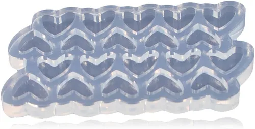 Miniatura 2 de Angel Wings Molde de resina brillante para aretes de corazón, moldes de silicona con forma de corazón, molde epoxi para aretes de bricolaje, aretes