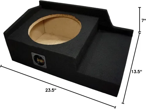 Miniatura 3 de American Sound Connection Compatible con Chevy Silverado 99-06 Extended Cab Truck Single 12" Kicker C12 Sub Box Enclosure 300 Watts Peak