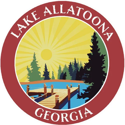 Miniatura 4 de Lake Dock – Lago Allatoona – Georgia 3.5 pulgadas Ventana Coche Camión Pegatina Vacaciones Aventura Tema Novedad Apliques Verde Oscuro