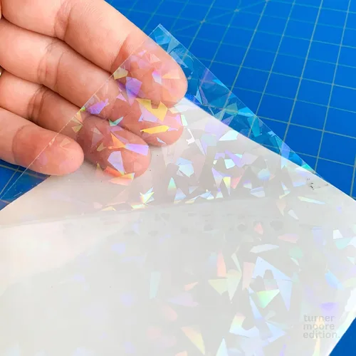 Miniatura 3 de Rollo de laminado autoadhesivo transparente, 12" x 50 pies de vinilo adhesivo brillante para adhesivos, plantillas, calcomanías, protección