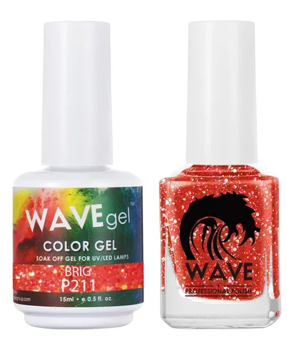 Miniatura 204 de WAVEGEL - Juego dúo de gel y esmalte de uñas a juego - Colección Simplicity - #P109 Blizzard I 0.5 onzas
