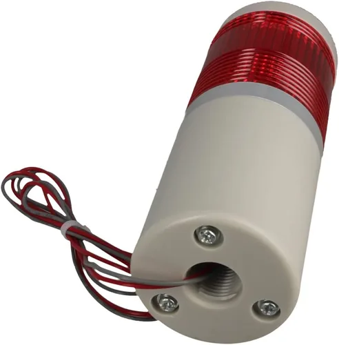 Miniatura 3 de Othmro DC 24V Rojo Verde Amarillo Señal de la Torre de la Lámpara Brillante Industrial de la Apilada de la Luz, Rojo