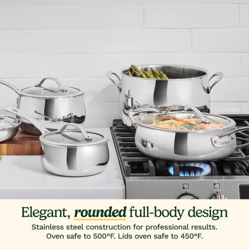 Miniatura 4 de Cuisinart Juego de utensilios de cocina de acero inoxidable de triple capa PureClad™ de 12 piezas, PCT-12