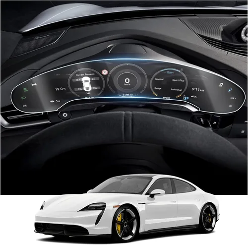 Miniatura 9 de Ruiya Protector de pantalla para Porsche Taycan de 10.9 pulgadas, accesorios para Porsche Taycan, 2 unidades, películas de navegación de plástico
