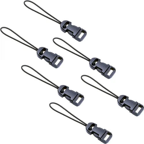 VKO Conector de liberación rápida de correa de cámara de 0.591 in, Negro -