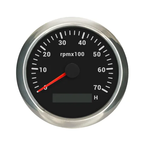 Miniatura 5 de ELING Tacómetro de motor de 3.346 in, medidor de rpm, calibre 0-7000 RPM para automóvil, barco, camión, con medidor de horas LCD, retroiluminación