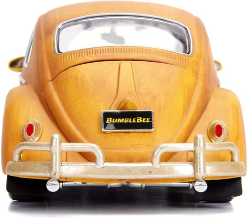 Miniatura 5 de Jada Toys Transformers Bumblebee Volkswagen Beetle - Coche fundido a presión, vehículo a escala 1:24 y figura de metal coleccionable Charlie de 2.75