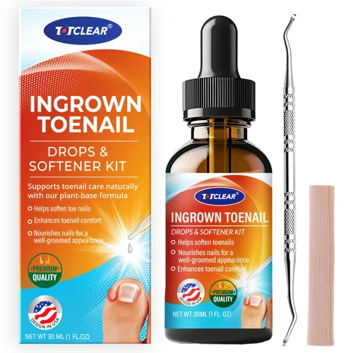 Alivio de Uñas Encarnadas: Herramienta para Uñas Encarnadas para Hombres Mujeres - Kit de Eliminación de Uñas Encarnadas - Gotas Correctoras de Uñas