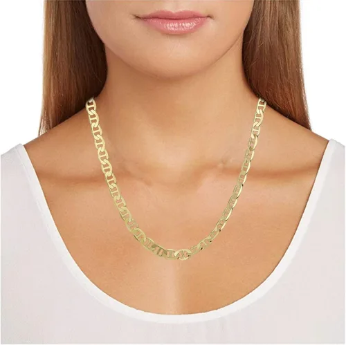 Miniatura 2 de Collar de cadena Mariner de oro amarillo de 14 quilates para hombre de 22 pulgadas