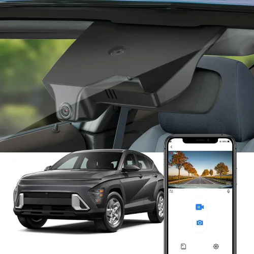 Miniatura 8 de Fitcamx La cámara de tablero delantera 2K+trasera 1080P se adapta para Hyundai Kona 2023-2025 y Kona Electric (número de parte #BE010), estilo OEM