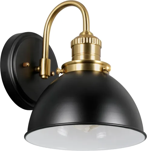 Miniatura 30 de Design House 519892 Kimball Industrial Farmhouse Luz de Pared Interior de 1 Luz con Pantalla de Metal para Pasillo, Baño, Cocina, Vestíbulo, Pintura