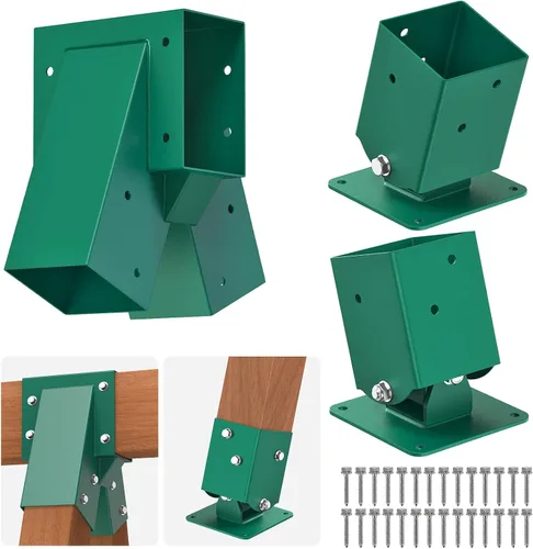 Miniatura 11 de BeneLabel Juego de soportes de columpio medio con marco A, accesorios de acero resistente con accesorios de montaje, juego de columpio de bricolaje