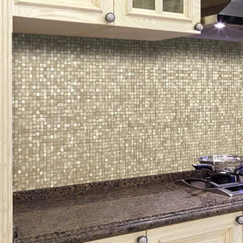 Miniatura 8 de BeNice Adhesivos de Azulejos para Salpicadero Despegar y Pegar, Azulejos Metálicos Pequeños Cuadrados Adhesivos para Pared de Cocina y Baño - 10